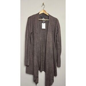 Barefoot Dreams Bamboo Chic Lite Calypso Wrap Sweater Size L/XL Cocoa Brown